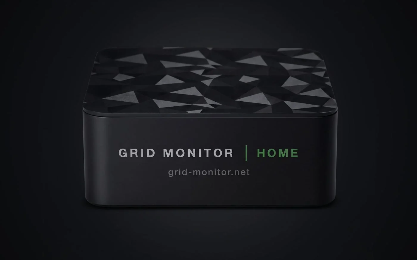 Grid Monitor Home — чорний корпус із гранованою кришкою